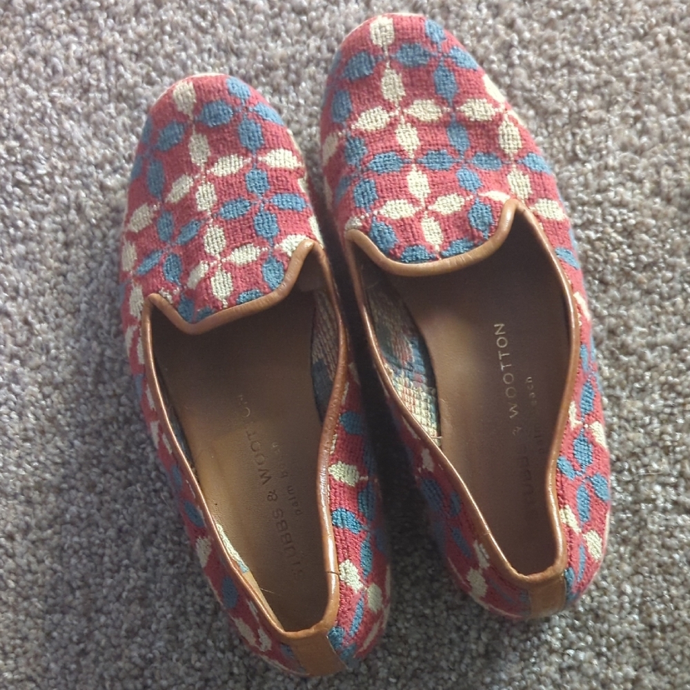 Stubbs & Wootton Multicolor Patterned Loafers